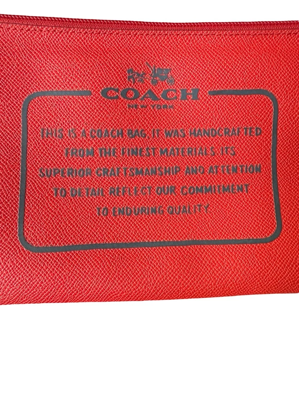 Coach Red NY City Pouch Wristlet Wallet